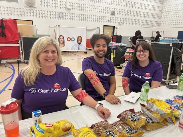 Grant Thornton's teams came together to support Canadian Blood Services