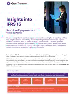 Step 1: Identifying a contract with a customer