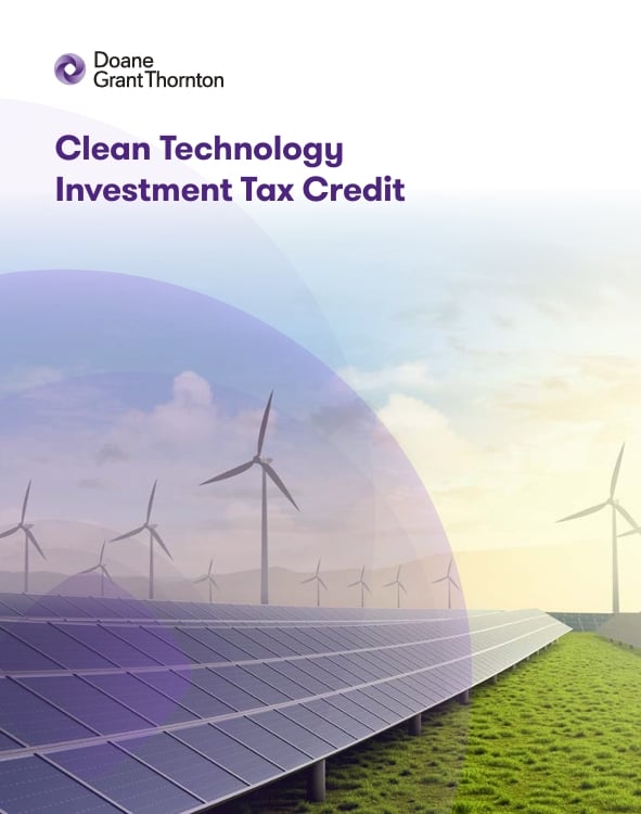Learn more about the Clean Technology Investment Tax Credit