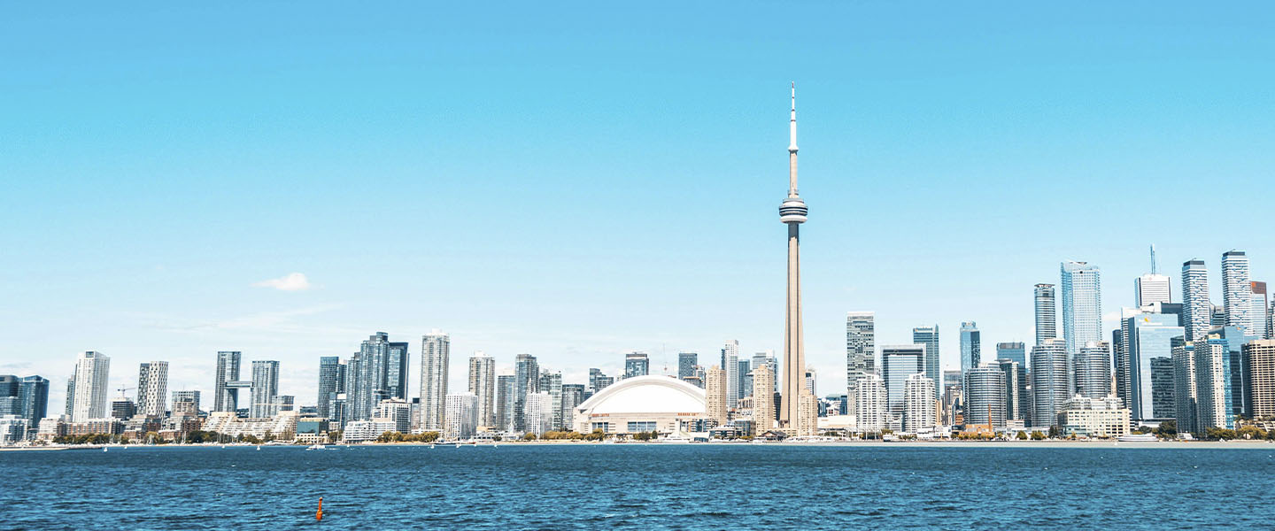 Skyline view of downtown Toronto