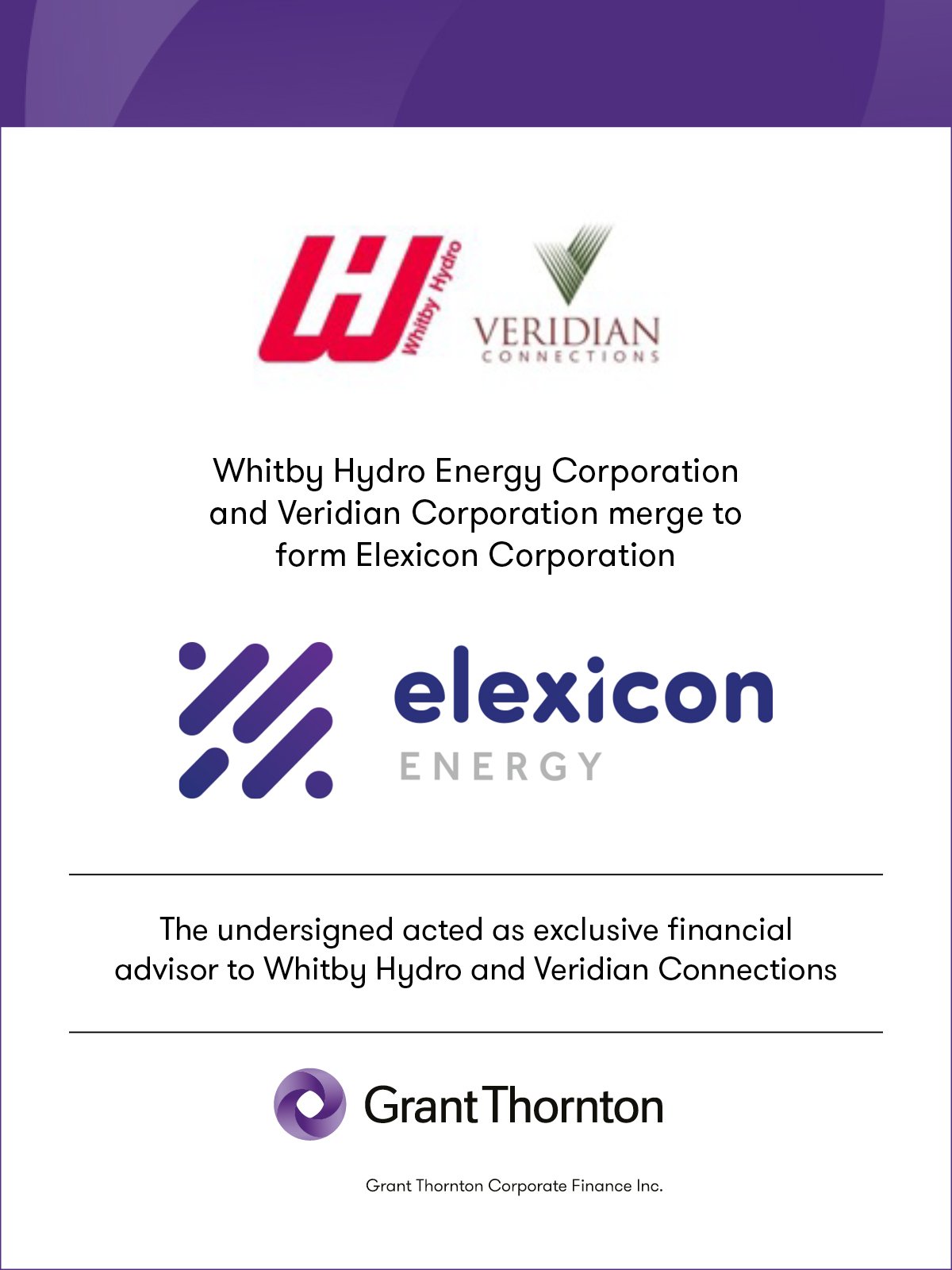 Whitby Hydro and Veridian merge to form Elexicon