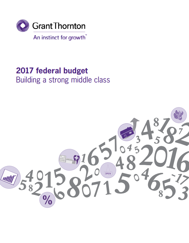 2017 federal budget cover