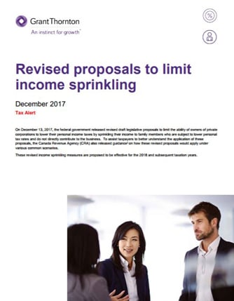 income sprinkling cover