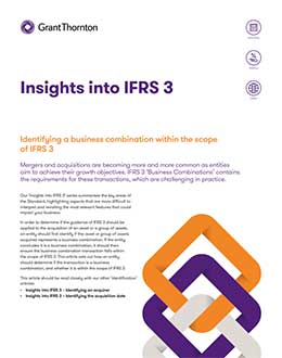 Download the Insights into IFRS 3 Identifying a business combination within the scope  of IFRS 3