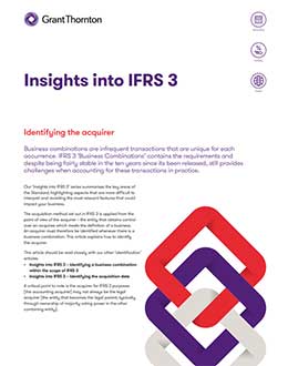 Download the Insights into IFRS 3 Identifying the acquirer