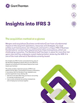 Download the Insights into IFRS 3 - The acquisition method at a glance