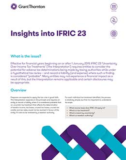 Download the Insights into IFRIC 23