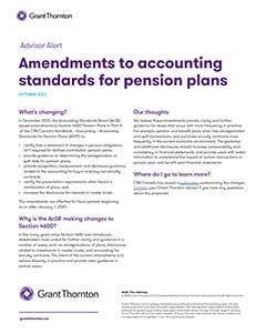 Download the amendments to accounting standards for pension plans