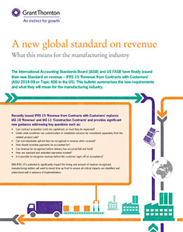 Download the new global standard on revenue - What this means for the manufacturing industry