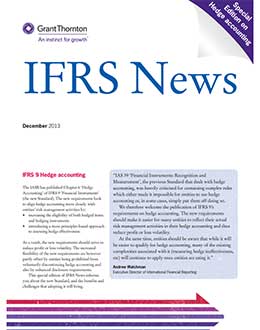Download the IFRS News Special Edition - IFRS 9 Hedge Accounting