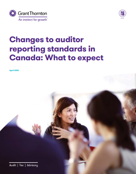 Auditor reporting changes cover