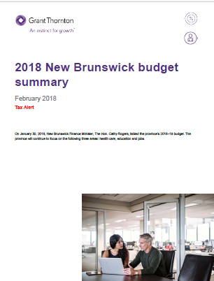 NB 2018 budget