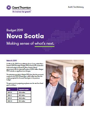 budget 2019 pdf cover image Nova scotia
