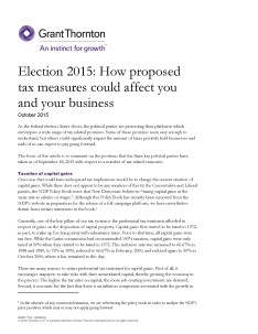 tax election platform cover