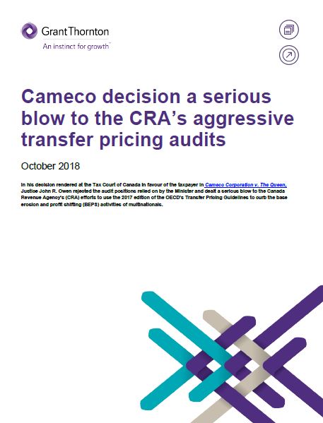 Transfer pricing Cameco PDF cover image
