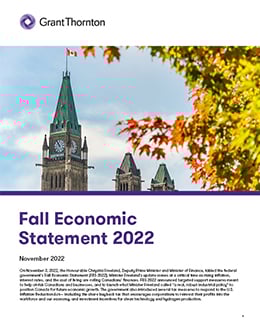 Download the Fall Economic Statement 2022