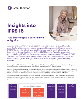 Insights into IFRS 15